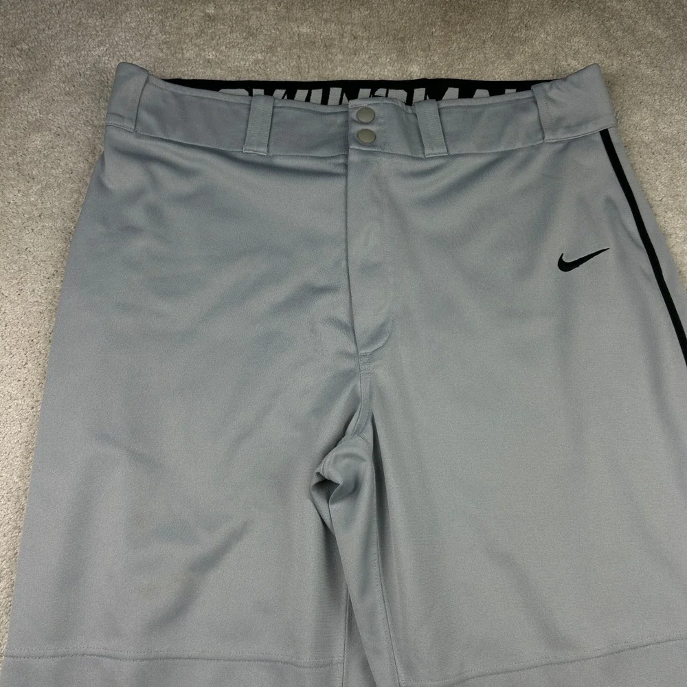 Nike Side Stripe Baseball Pants XL Grey Dri-FIT Swingman Sportswear Athletic